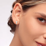 3-Stone Cascading Drop Earrings