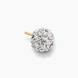 Cubic Zirconia Disco Single Stud Earring